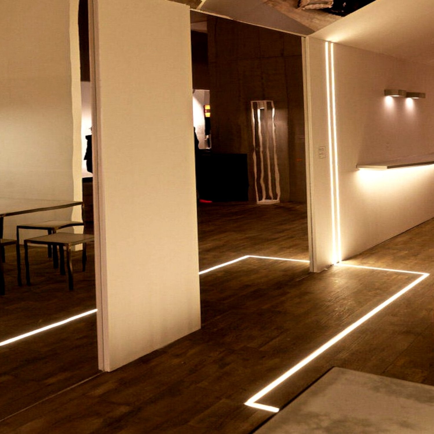 LED Strip Light Aluminium Recessed Profile Milky Cover Cabinet LED Channel - House of LEDS