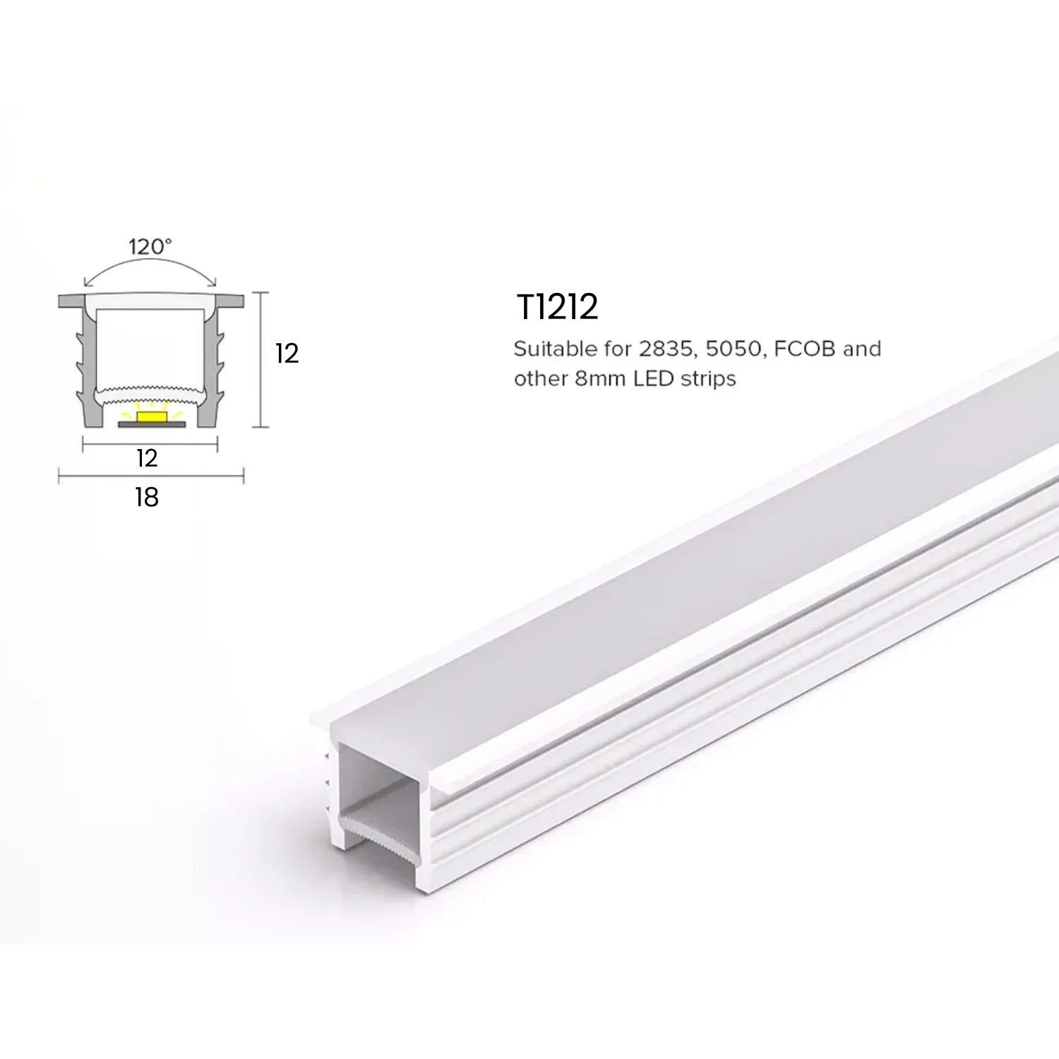 LED Strip Silicone Neon Flex Profile Cover Body Flexible Bendable 12x12mm - House of LEDS