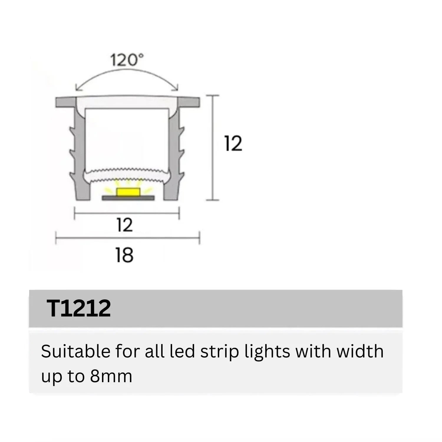 LED Strip Silicone Neon Flex Profile Cover Body Flexible Bendable 12x12mm — view 3 — House of LEDs UK