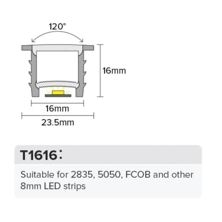 LED Strip Silicone Neon Flex Profile Cover Body Flexible Bendable 16x16mm — view 10 — House of LEDs UK