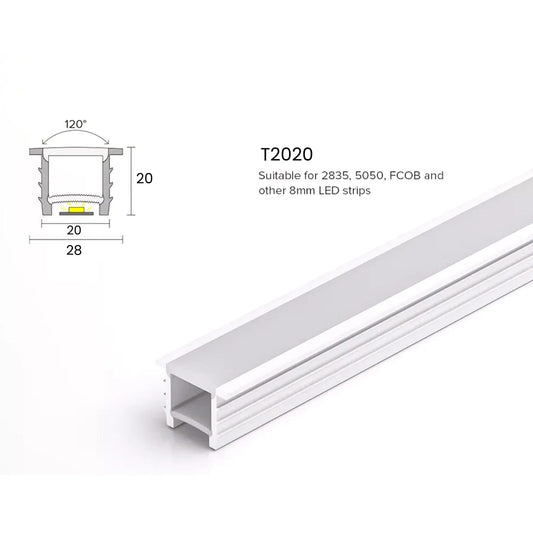 LED Strip Silicone Neon Flex Profile Cover Body Flexible Bendable 20x20mm - House of LEDS