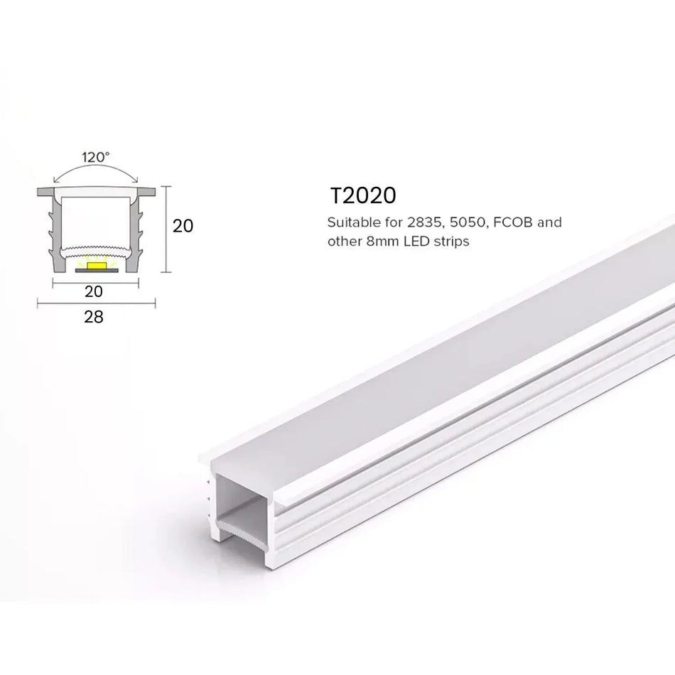 LED Strip Silicone Neon Flex Profile Cover Body Flexible Bendable 20x20mm — House of LEDs UK