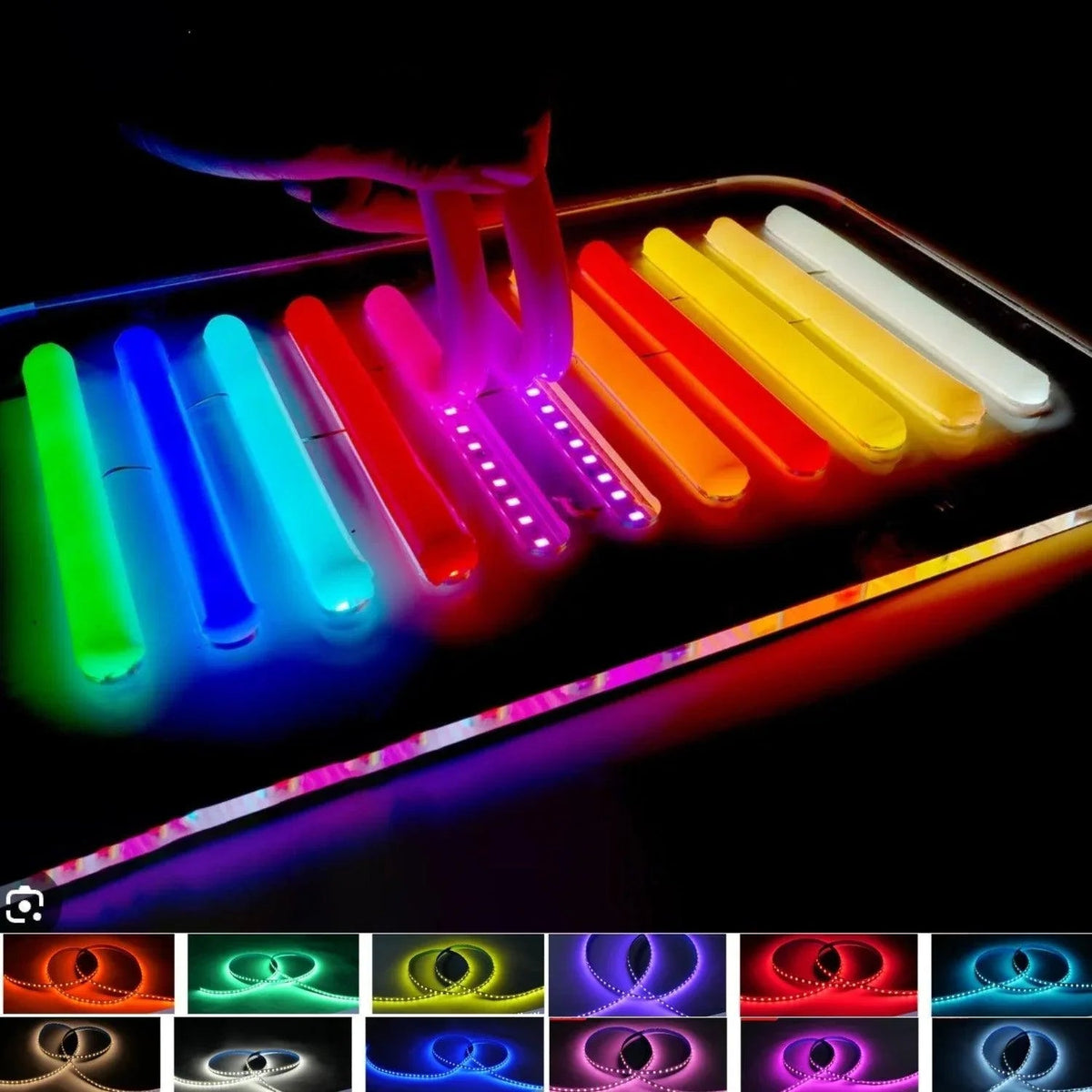 Led Strips 12V SMD2835 S Shape Bendable 120 Leds/m 6mm 5 Metre — view 3 — House of LEDs UK