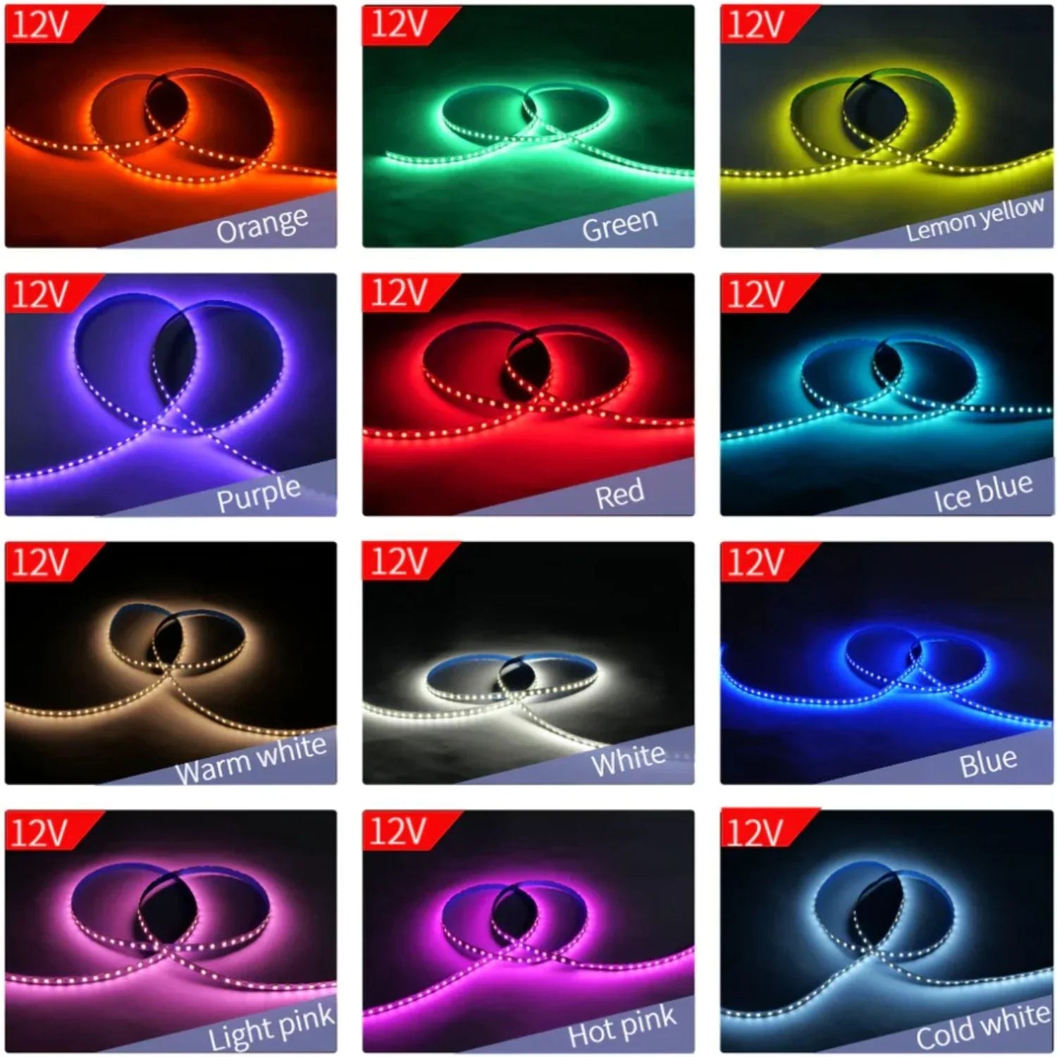 Led Strips 12V SMD2835 S Shape Bendable 120 Leds/m 6mm 5 Metre — view 8 — House of LEDs UK