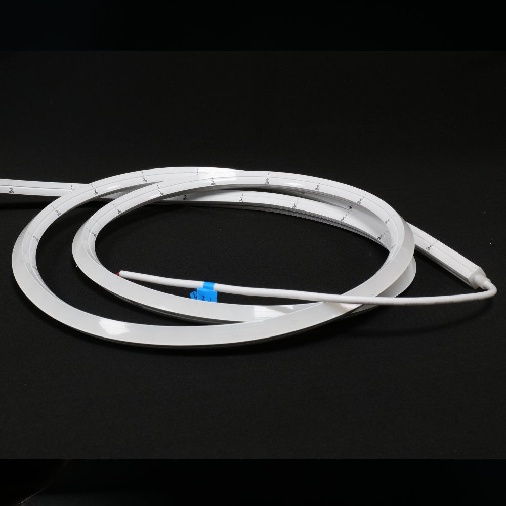 Natural White Neon Flex 4000K 24V 10x10mm Dual Bend IP67 Waterproof 12m — view 4 — House of LEDs UK