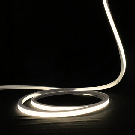 Natural White Neon Flex 4000K 48V 10x10mm Top Bend IP67 Waterproof 25m — view 2 — House of LEDs UK