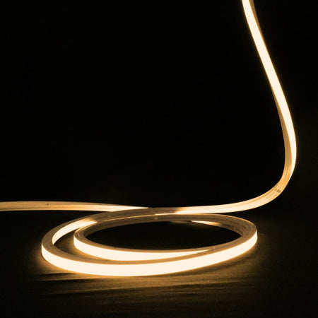 Warm White Neon Flex 2700K 48V 10x10mm Top Bend IP67 Waterproof 25m — view 2 — House of LEDs UK
