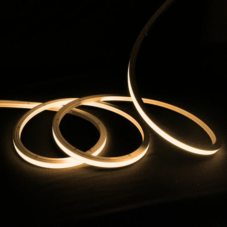 Warm White Neon Flex 2700K 48V 10x10mm Top Bend IP67 Waterproof 25m — view 4 — House of LEDs UK