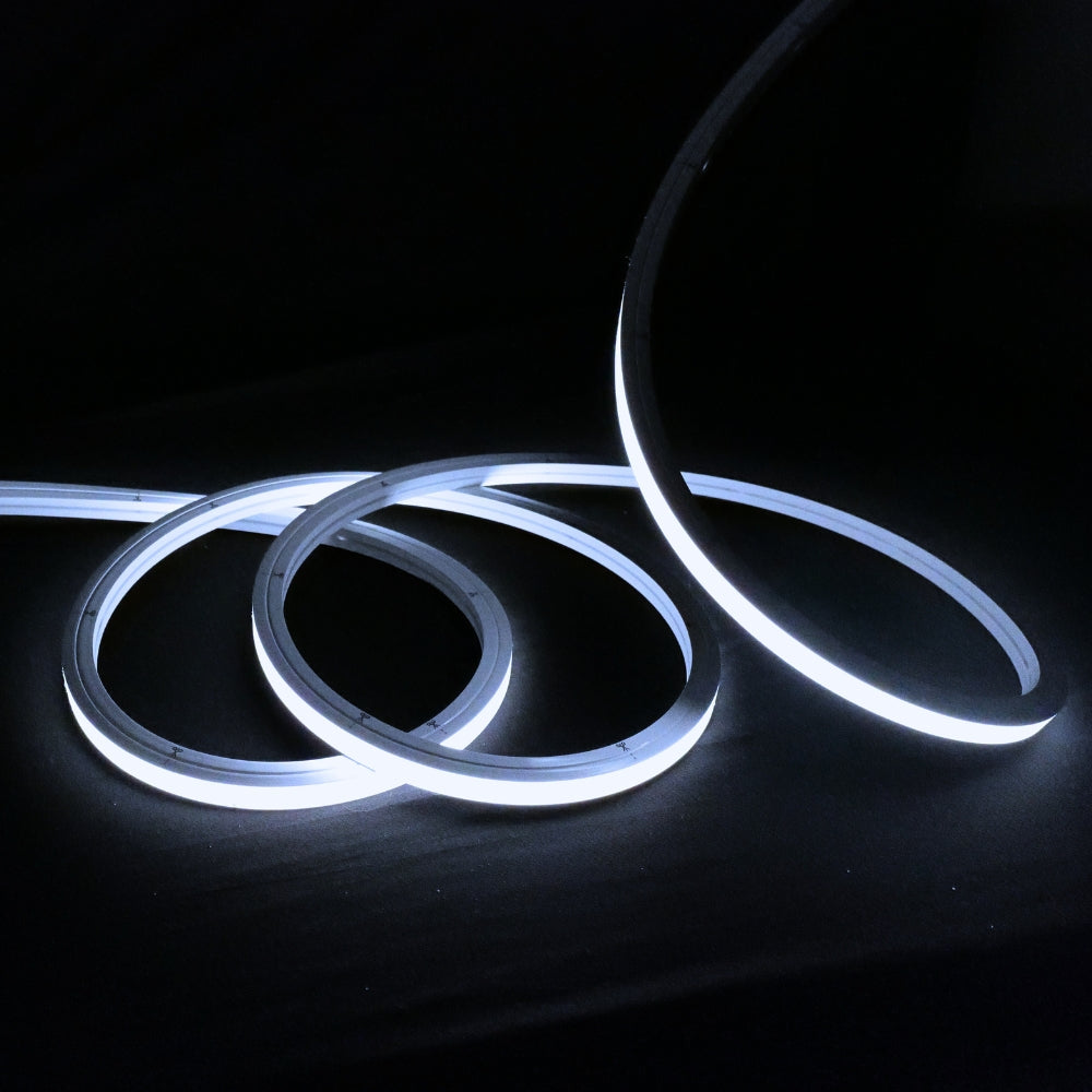 Cool White Neon Flex 6000K 48V 10x10mm Top Bend IP67 Waterproof 25m — view 2 — House of LEDs UK