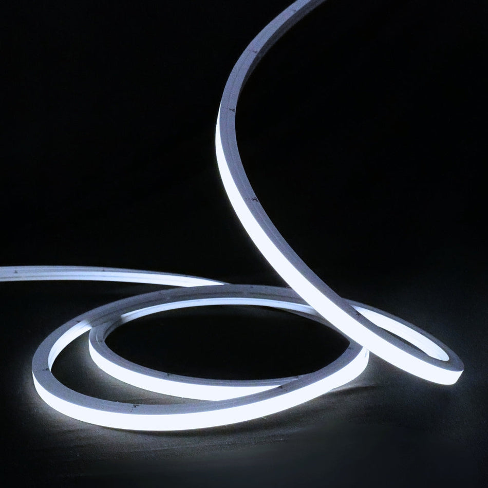 Cool White Neon Flex 6000K 48V 10x10mm Top Bend IP67 Waterproof 25m — House of LEDs UK