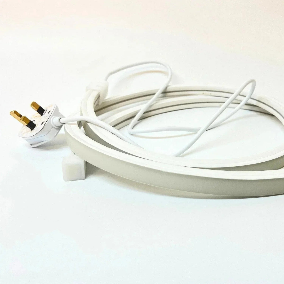 Natural White Neon Flex 4000K 16x16mm 220V 240V Top Bend IP65 10cm Cut with UK Plug — view 9 — House of LEDs UK