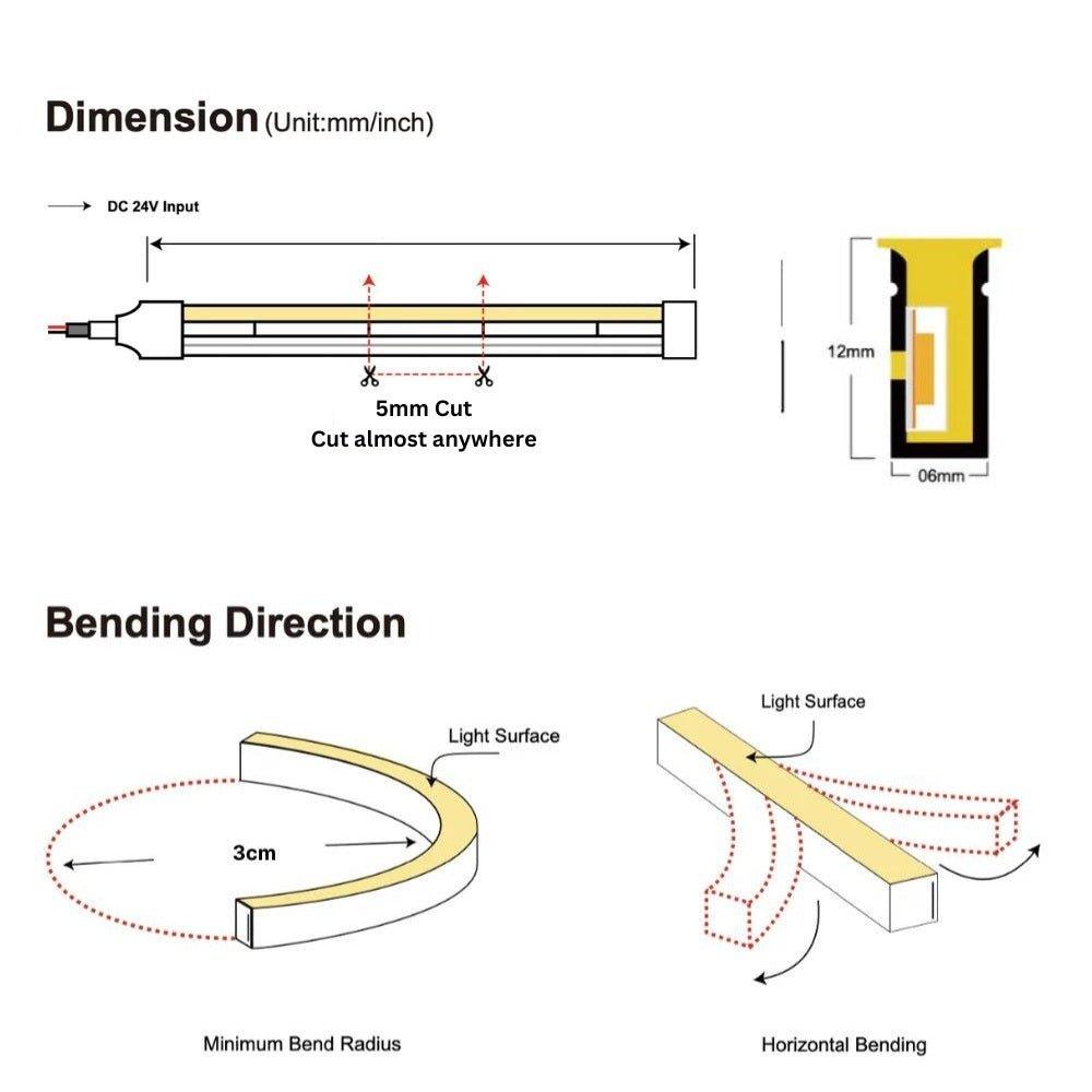 MaxiFlex LED Neon Flex For Decking & Driveway 6x12mm IP67 20M - House of LEDS