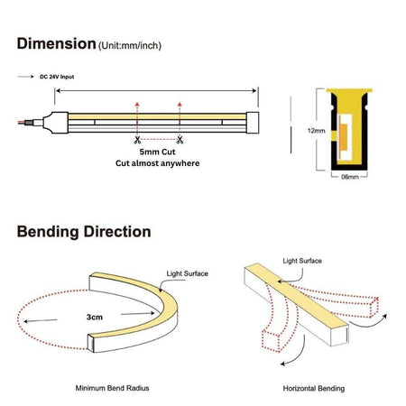 MaxiFlex LED Neon Flex For Decking & Driveway 6x12mm IP67 20M - House of LEDS