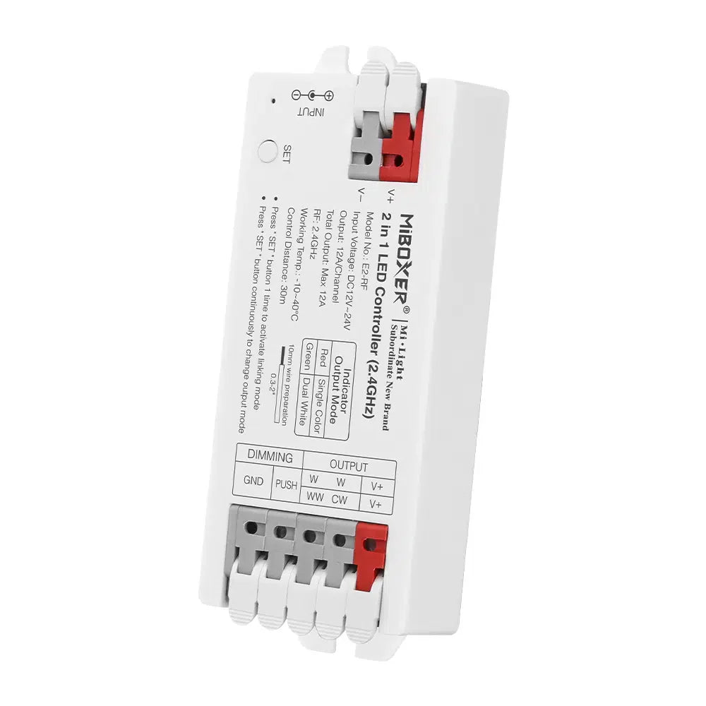 Miboxer E2-RF 2 in 1 LED RF Controller 12V-24V - House of LEDS