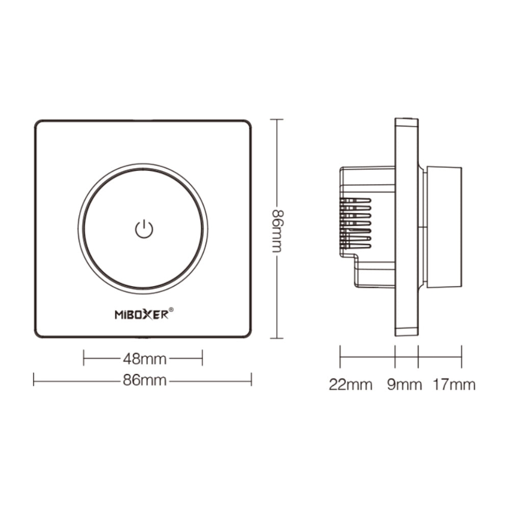 Miboxer TRI-K1 Rotating Triac dimmer (2.4GHz) — view 4 — House of LEDs UK