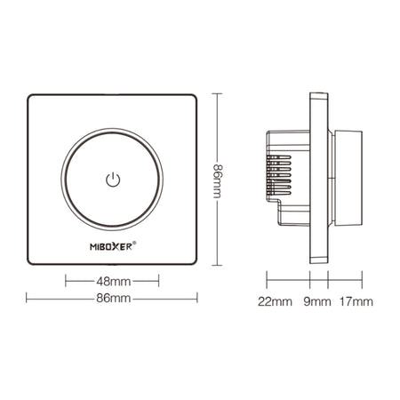 Miboxer TRI-K1 Rotating Triac dimmer (2.4GHz) — view 4 — House of LEDs UK