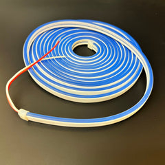 Mini Blue LED Neon Flex DC 12V 6x12mm 120LED/m IP65 Waterproof 1cm Cut - House of LEDS