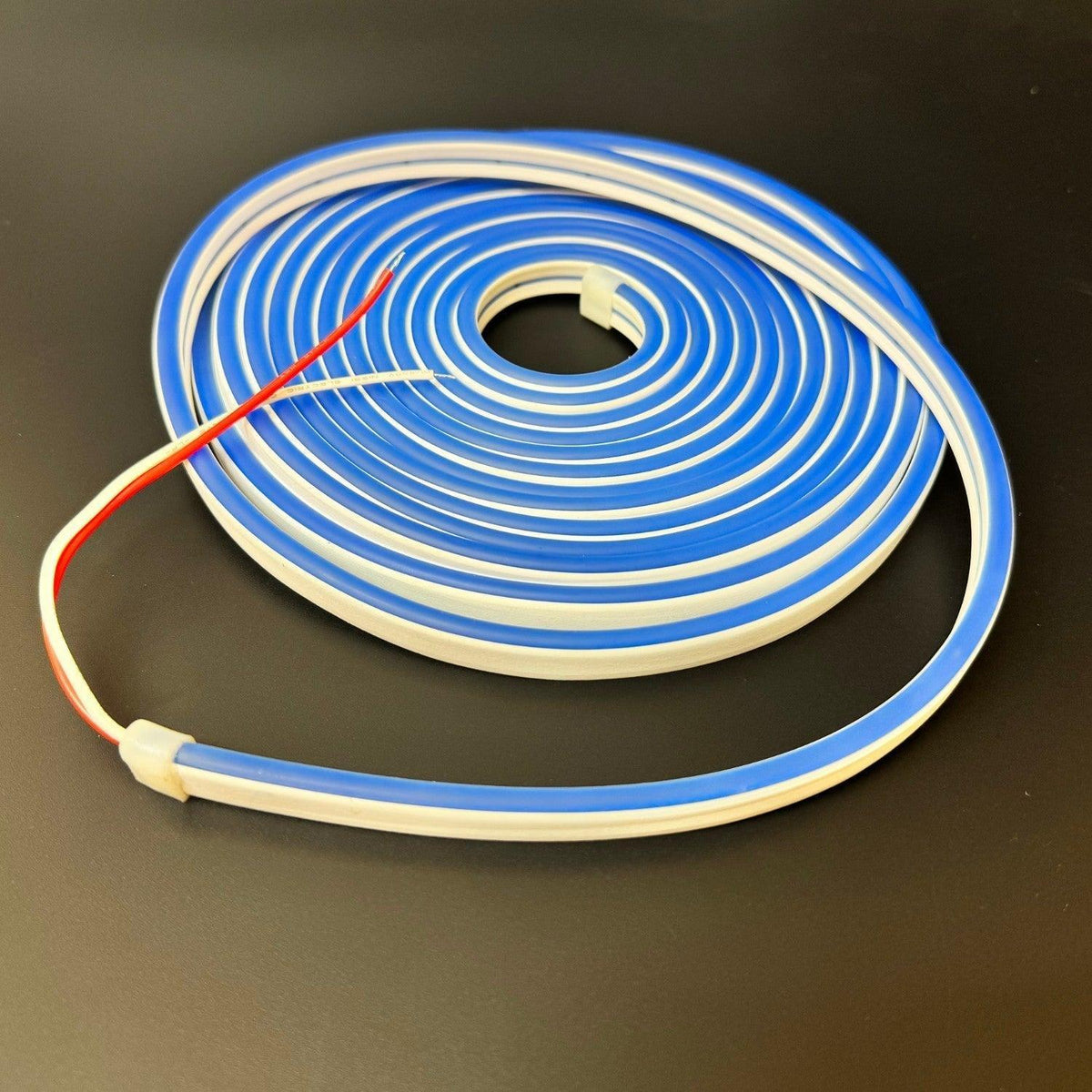 Mini Blue LED Neon Flex DC 12V 6x12mm 120LED/m IP65 Waterproof 1cm Cut — view 3 — House of LEDs UK
