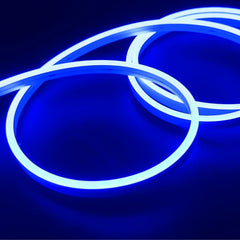 Mini Blue LED Neon Flex DC 12V 6x12mm 120LED/m IP65 Waterproof 1cm Cut - House of LEDS