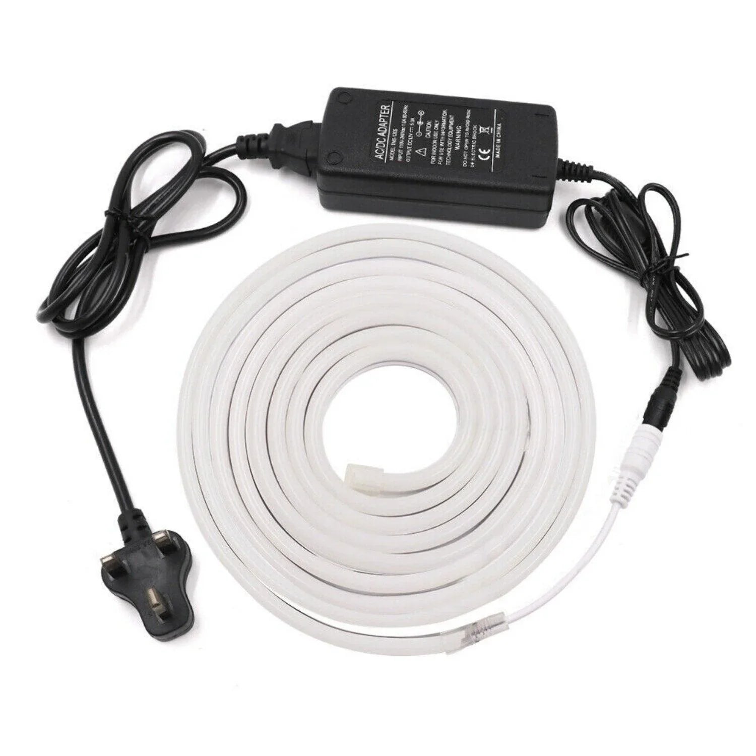 Mini Cool White Neon Flex 12V 6x12mm 120LEDs/m IP65 Waterproof 2.5cm Cut Kit — view 8 — House of LEDs UK