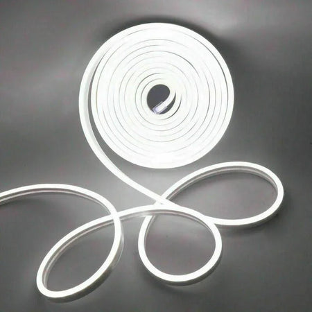 Mini Cool White Neon Flex 12V 6x12mm 120LEDs/m IP65 Waterproof 2.5cm Cut Kit — view 2 — House of LEDs UK