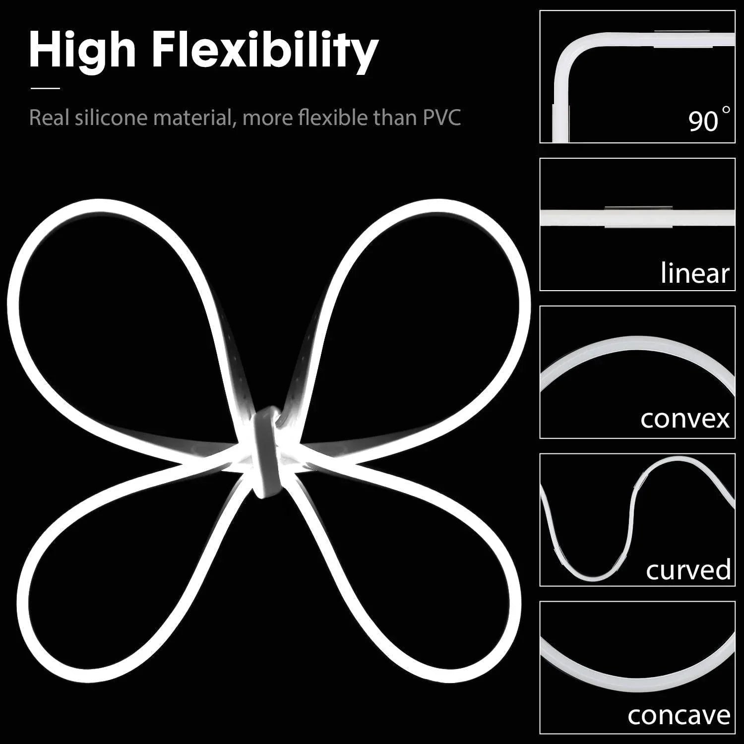 Mini Cool White Neon Flex 12V 6x12mm 120LEDs/m IP65 Waterproof 2.5cm Cut Kit — view 9 — House of LEDs UK