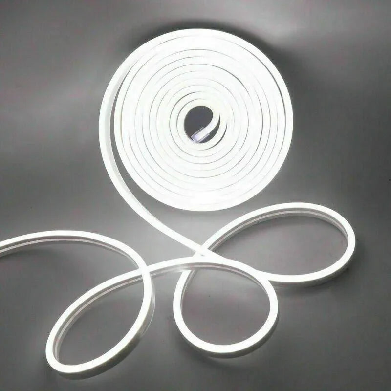 Mini Cool White Neon Flex 6000K 12V 6x12mm 120LEDs/m IP65 2.5cm Cut — view 2 — House of LEDs UK
