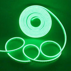 Mini Green LED Neon Flex 12V 6x12mm 120LED/m IP65 Waterproof 1cm Cut - House of LEDS