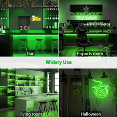 Mini Green LED Neon Flex DC 12V 6x12mm 120LED/m IP65 Waterproof 2.5cm Cut - House of LEDS