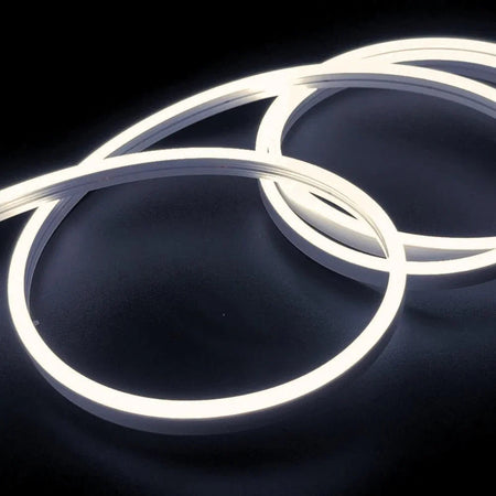 Mini Natural White Neon Flex 4000K 12V 6x12mm IP65 Waterproof 1cm Cut — House of LEDs UK