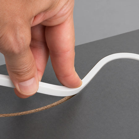 Installing white mini neon flex into a routed groove — installation reference