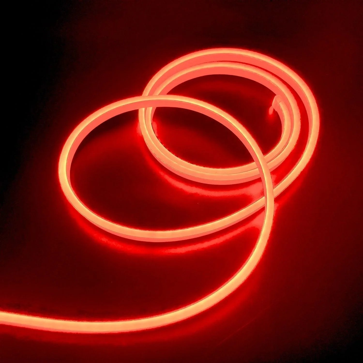 Mini Orange LED Neon Flex 12V 6x12mm 120LED/m IP65 Waterproof 1cm Cut — view 2 — House of LEDs UK