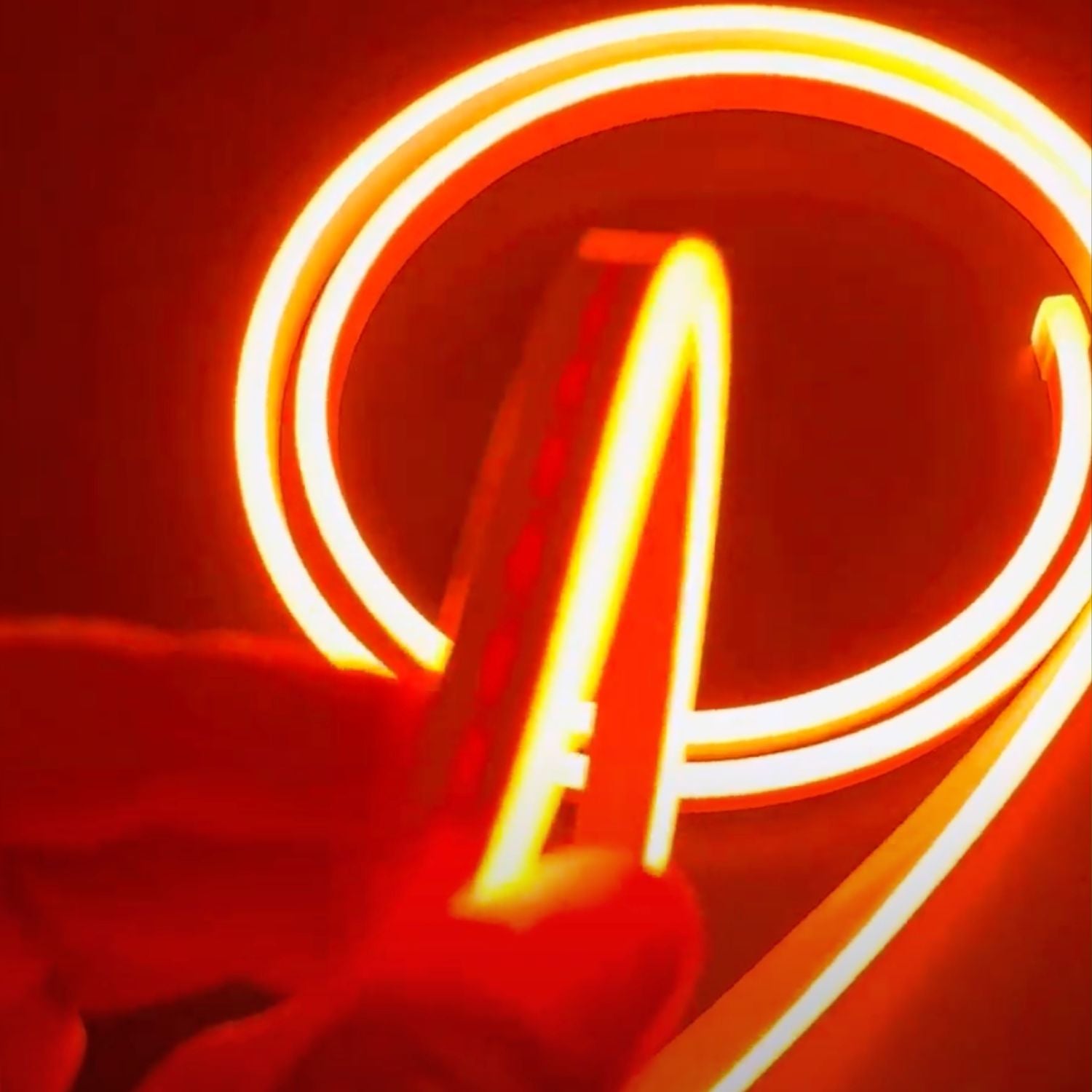 Mini Orange LED Neon Flex 12V 6x12mm 120LED/m IP65 Waterproof 1cm Cut - House of LEDS