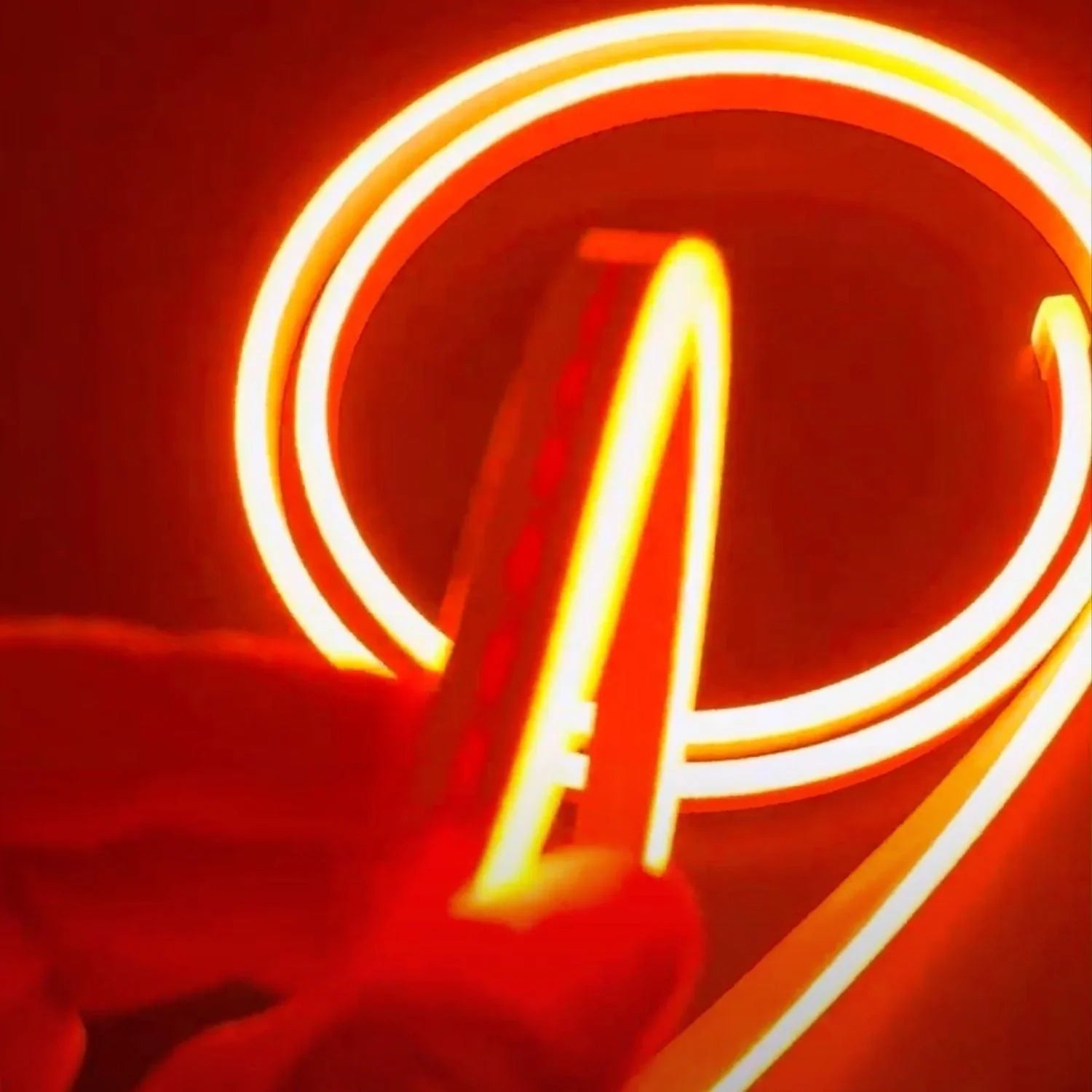 Mini Orange LED Neon Flex 12V 6x12mm 120LED/m IP65 Waterproof 1cm Cut — view 3 — House of LEDs UK