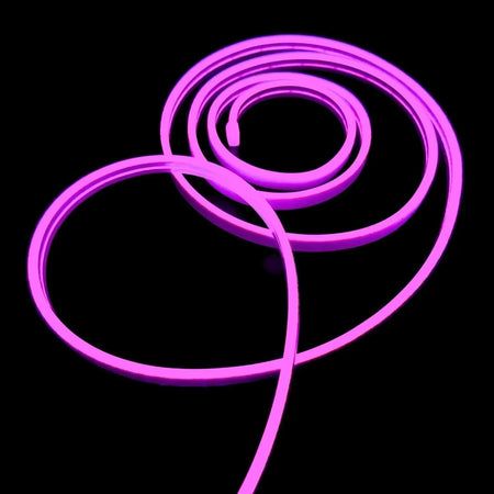 Mini Pink LED Neon Flex 12V 6x12mm 120LED/m IP65 Waterproof 1cm Cut — view 2 — House of LEDs UK