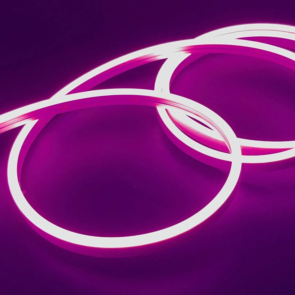 Mini Pink LED Neon Flex 12V 6x12mm 120LED/m IP65 Waterproof 1cm Cut — House of LEDs UK