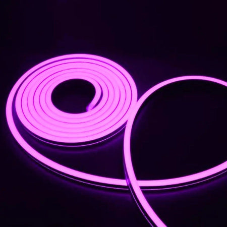 Mini Purple LED Neon Flex 12V 6x12mm 120LED/m IP65 Waterproof 1cm Cut — view 3 — House of LEDs UK