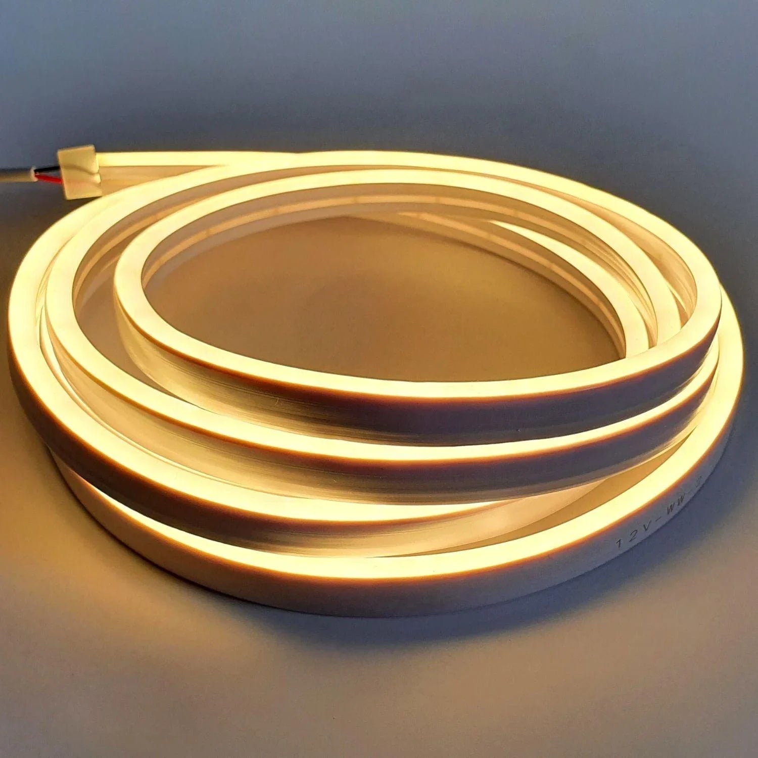 Mini Warm White Neon Flex 12V 6x12mm 120LEDs/m IP65 50 Metre Roll — view 5 — House of LEDs UK