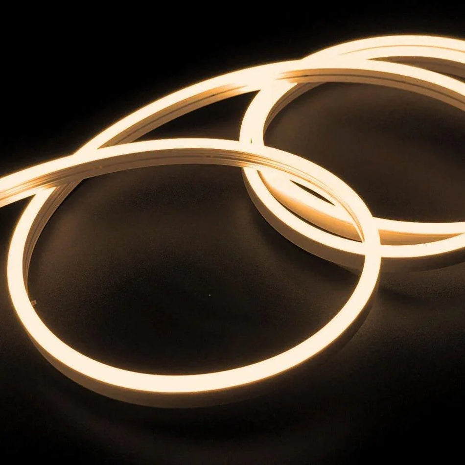 Mini Warm White Neon Flex 3000K 12V 6x12mm IP65 Waterproof 1cm Cut — House of LEDs UK