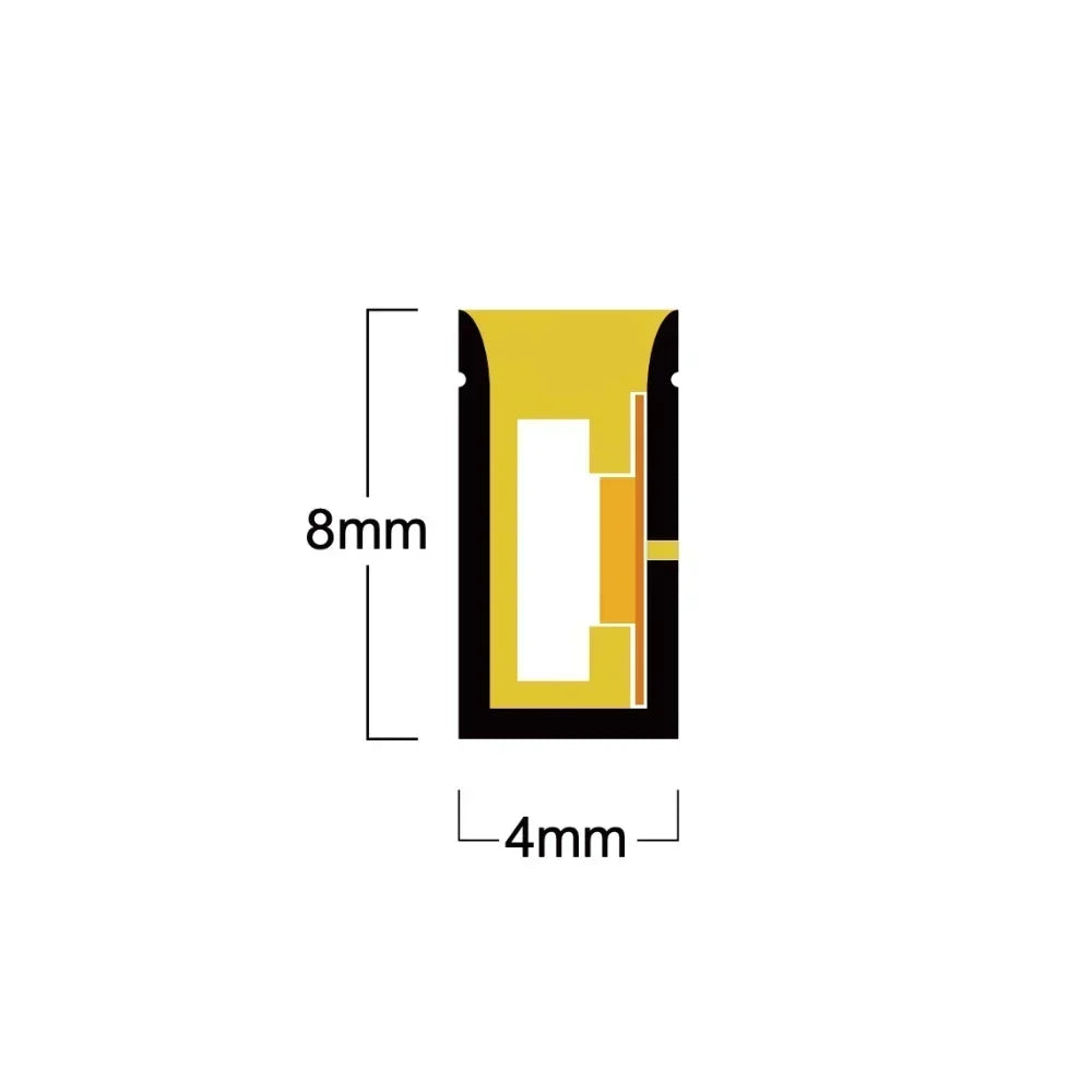Mini Cool White Neon Flex 6000K 4x8mm IP65 Waterproof 168 LEDs/m — view 9 — House of LEDs UK