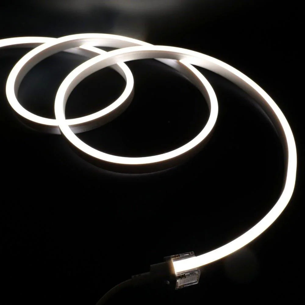 Natural White LED Neon Flex 4000K 24V 10x20mm IP68 Waterproof 12.5cm Cut — view 2 — House of LEDs UK