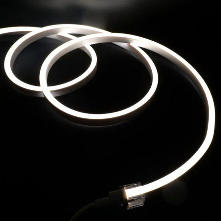 Natural White LED Neon Flex 4000K 24V 10x20mm IP68 Waterproof 12.5cm Cut — view 2 — House of LEDs UK
