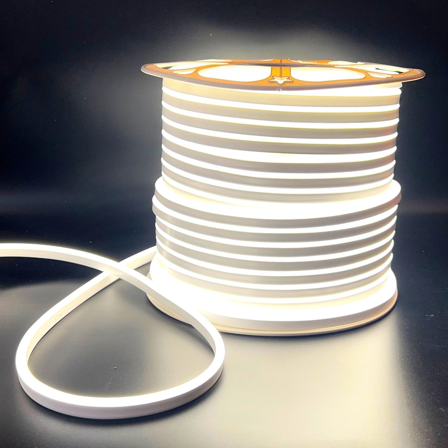 Natural White Neon Flex 220V 240V 8x16mm 120LEDs/m 4000K IP65 Waterproof with UK Plug - House of LEDS