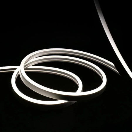 Natural White Neon Flex 220V 240V Wireless 8x16mm 120LEDs/m IP65 Waterproof with UK Plug - UK LED Lights