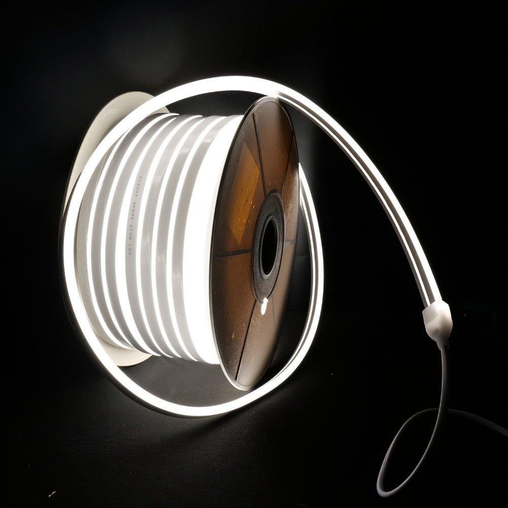 Natural White Neon Flex 220V 240V Wireless 8x16mm 120LEDs/m IP65 Waterproof with UK Plug - House of LEDS