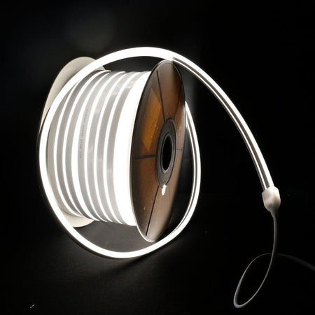 Natural White Neon Flex 220V 240V Wireless 8x16mm 120LEDs/m IP65 Waterproof with UK Plug - House of LEDS