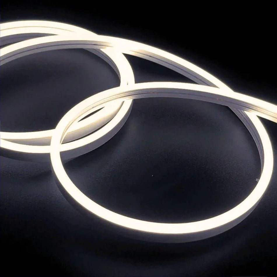 Natural White Neon Flex 4000K 12V 8x16mm IP65 Waterproof 1cm Cut — House of LEDs UK