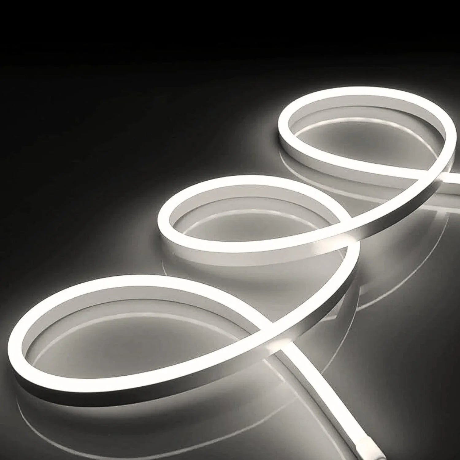Natural White Neon Flex 4000K DC 12V IP65 Waterproof 8x16mm 120 LEDs/M — view 3 — House of LEDs UK