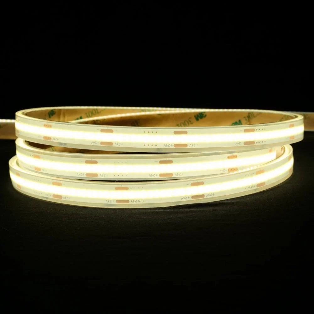 Natural White 4000K COB LED Strip 24V 384 LEDs/m IP68 Waterproof — view 3 — House of LEDs UK