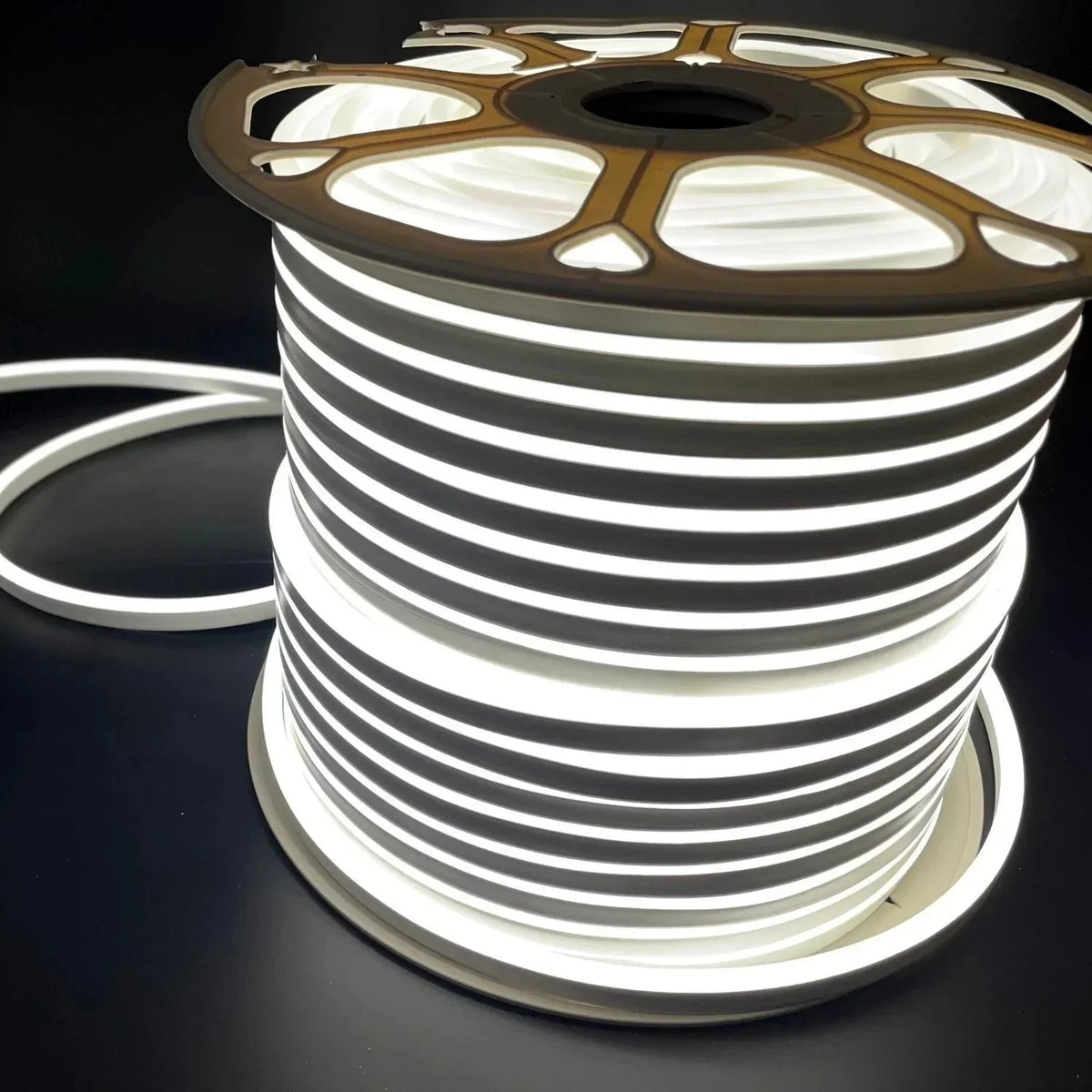 Natural White Neon Flex 220V 240V 8x16mm 120LEDs/m 4000K IP65 Waterproof with UK Plug — view 2 — House of LEDs UK